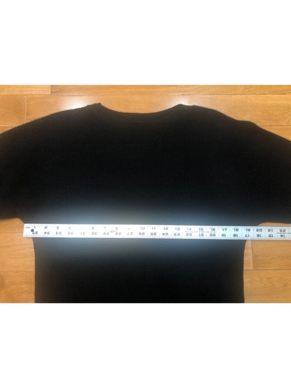 Kinross 100% Cashmere Black Puff Short Sleeve Crew Neck Knit Sweater Size M - Picture 7 of 9